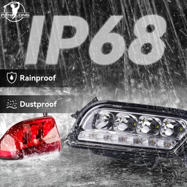 Panglong Tempo Golf Cart LED Light Kit, LED Headlight and Tail Light Kit Suitable for Club Car Tempo Gas and Electric Models