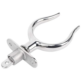 Uxsiya Boat Stainless Steel Rowlock, 316 Stainless Steel Material Simple Installation Oar Locks Silver Color Convenient Practical for Yachts for Outdoor