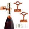 Lily's Home Bar Wall Mount Single Wine Bottle Display Holder,