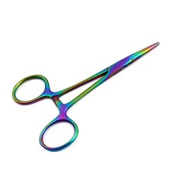 Mosquito Hemostat Pet Ear Locking Forceps, Hair Pulling Forceps, Ear Hair Puller Pet Groomers Scissor Tweezers Pet Grooming Tool (Multi Color, Straight)