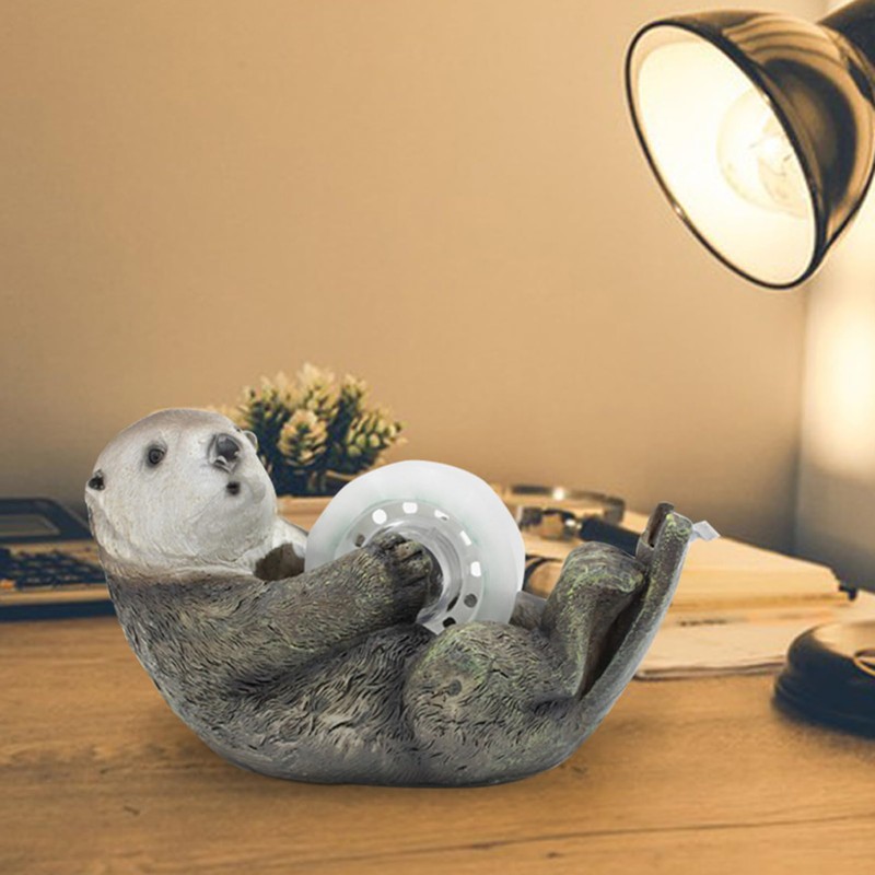 Cute Animal Tape Dispenser, Sea Otter, Tape Cutter, Desk Decorative