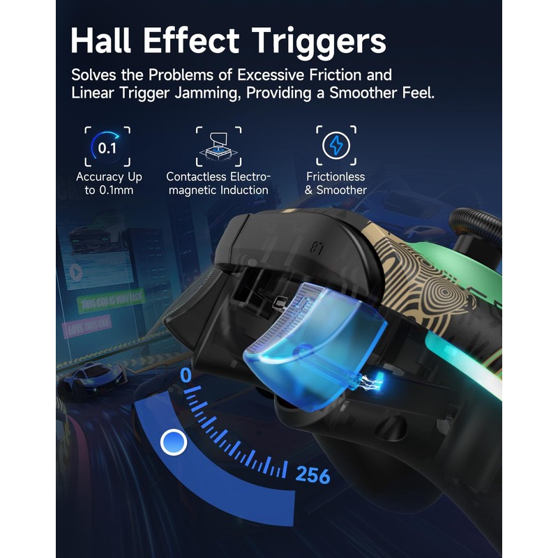 EasySMX PC Controller X15 Enhanced Wireless Bluetooth Controller with Hall