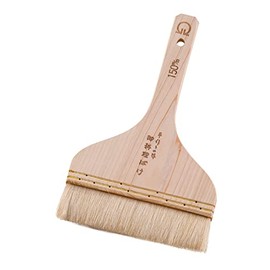 Endo Shoji Brush, Commercial Use, Goat Hair, White, Wooden Handle