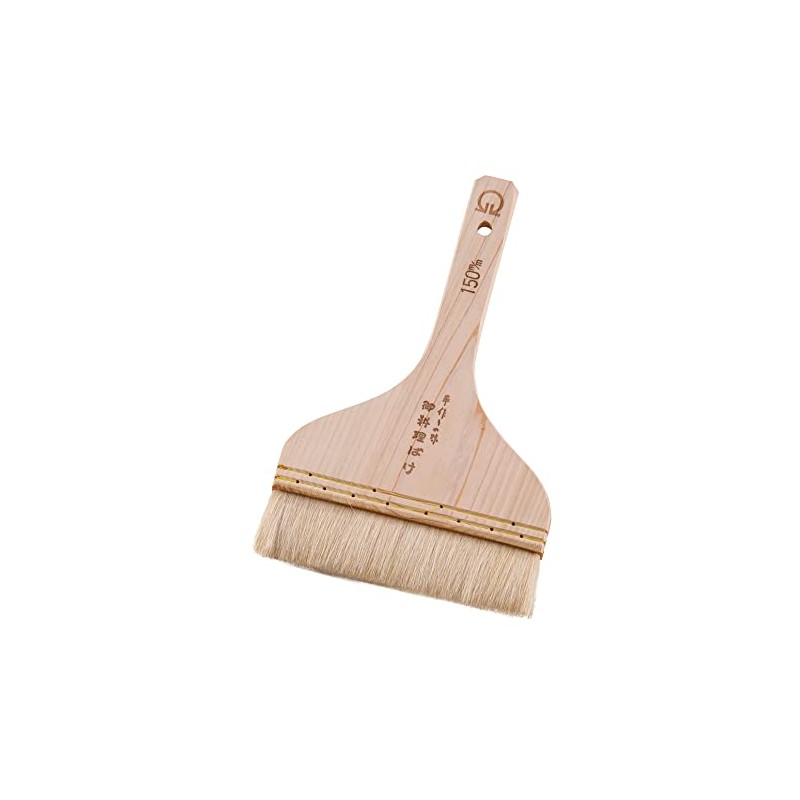Endo Shoji Brush, Commercial Use, Goat Hair, White, Wooden Handle