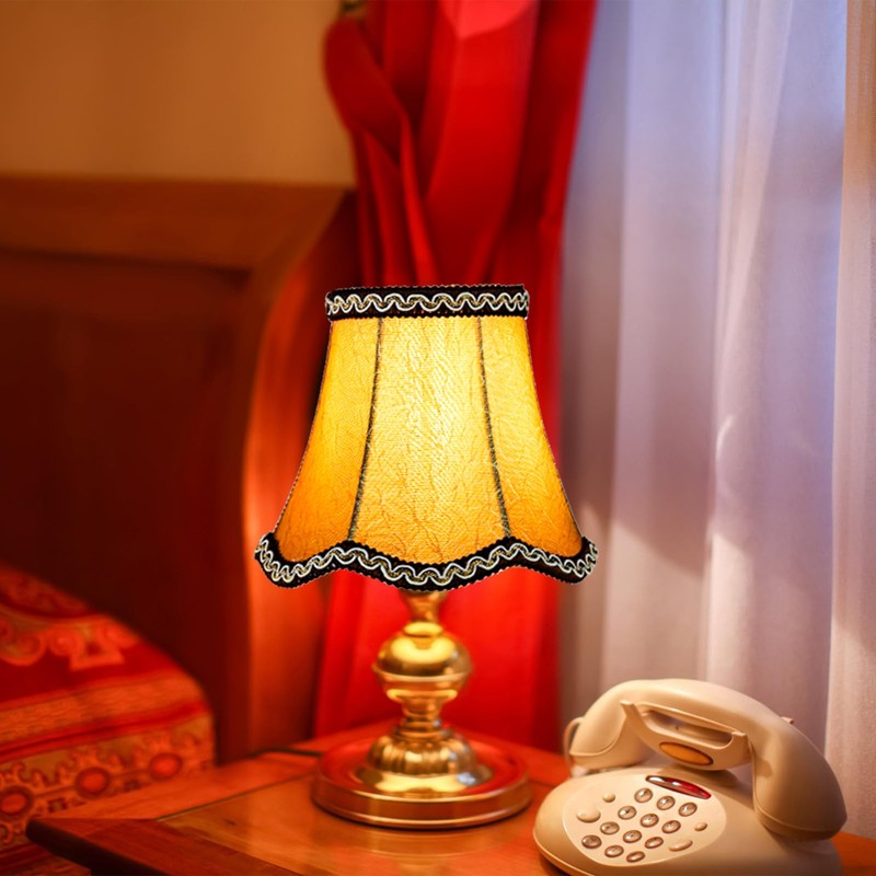 Hedume 6 Pack European Lamp Shade, Modern Clip On Droplight