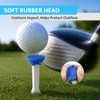 Full Choice Soft Rubber Head Golf Tees 3-1/4'',15 Pack Step