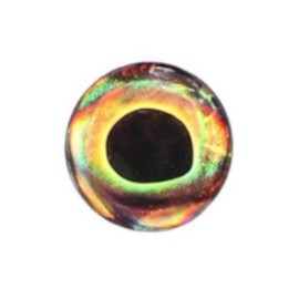 ANCLLO 20 x 4D Fishing Eyes Oval Fishing Lure Eyes Realistic Fishing Eye for Making Fishing Lures Fly Tying Streamers Lures Crafts 4 mm