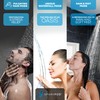 SparkPod 5 Inch 9 Spray Setting Handheld Shower Head -