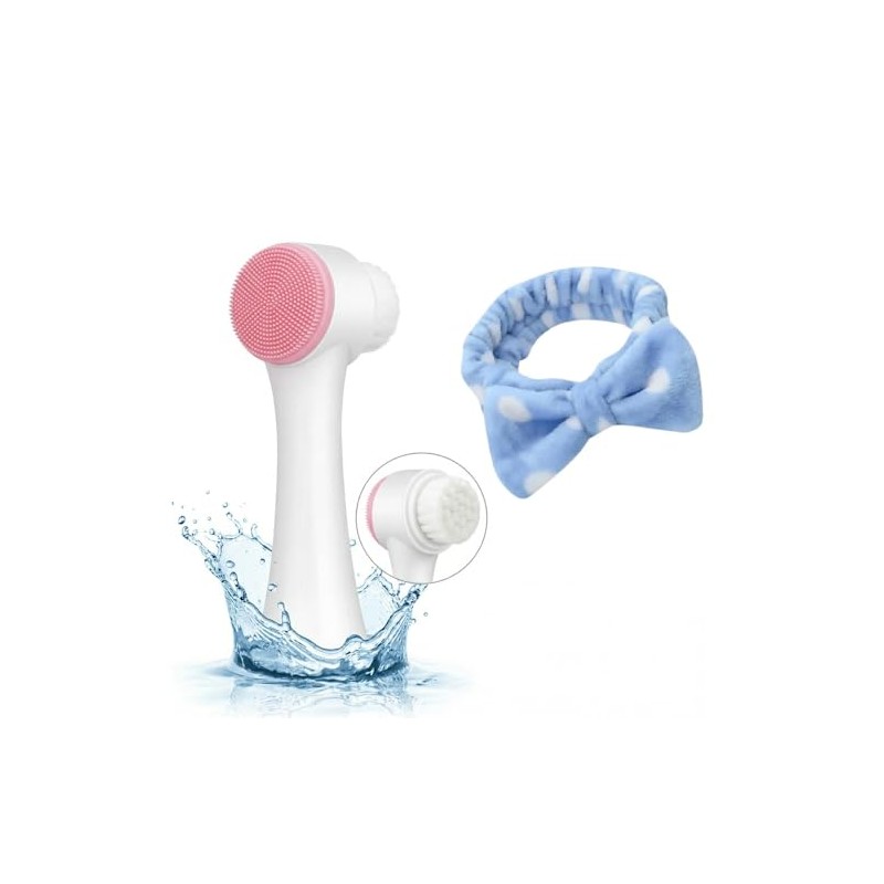 Cepillo Facial 2 en 1 de Doble Cara con Cerdas