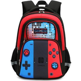 abshoo Cute Game School Backpack For Boys Elementary Kindergarten Kids School Bag (Gamer Black)