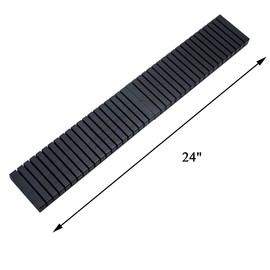 WILLOWDALE 4Pcs 12" Wood Name Badge Holder Organizer, Black Counter Card Holder Stand for Name Tag ID Badge Plastic Card Holders, Detachable Business Card Holder Display Tray for Desk Office Reception
