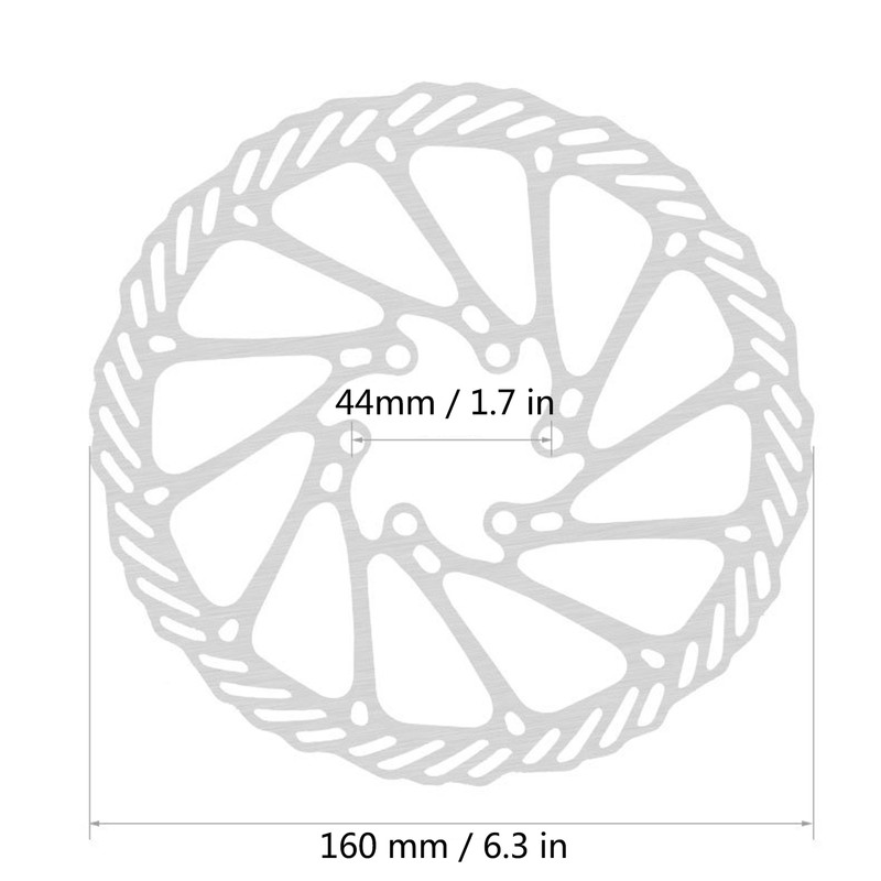 Hydraulic Bike Disc Brake Kit 160mm Disc Brake Rotor Aluminum