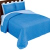 Collections Etc Classic Diamond Reversible Bedspread with Elegant Quilted Texture,
