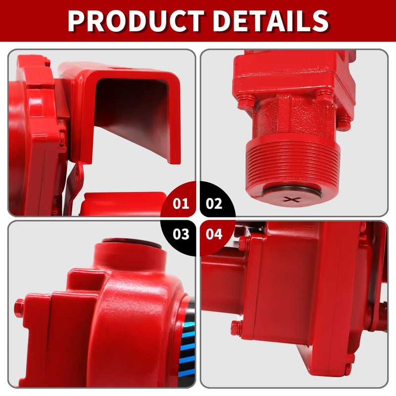 Nakkaa 12 Volt 15 GPM Explosion Proof Fuel Transfer Pump