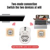 Wireless Mouse 2.4G Or BT5.1 Adjustable DPI Hollowed Out RGB