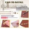 Mardatt 9pcs D Ring Rivet Hole Punch Screw Screwdriver Set