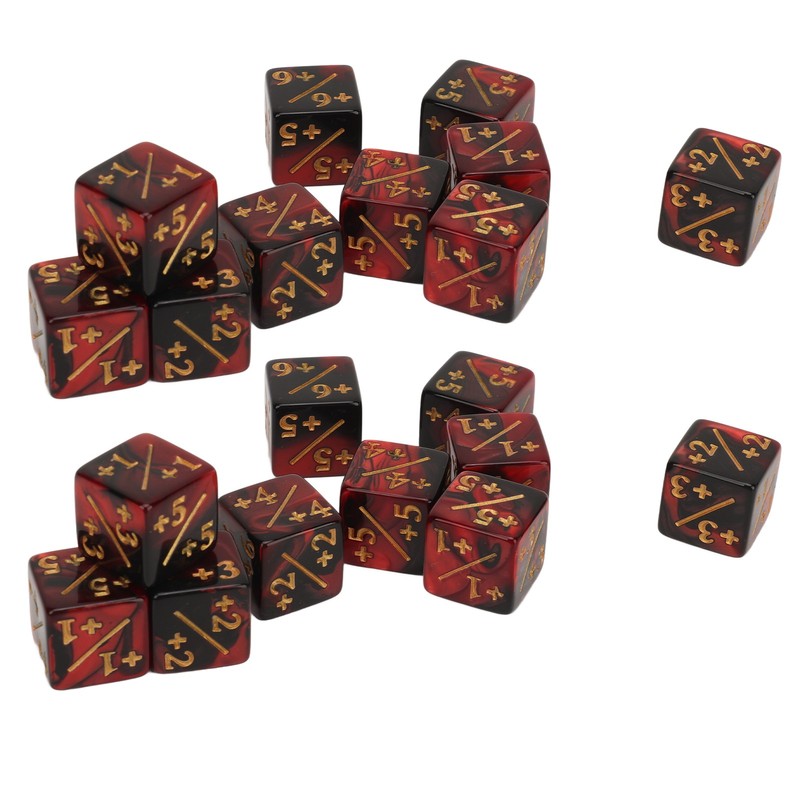 20PCS 6 Sided Dice Set for Kids 16MM Plastic Educational