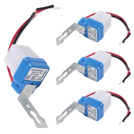 Diitao 4PCS AC DC 110V 10A Automatic Light Switch Auto On Off Photocell Adjustable Street Light Photocell Photoswitch