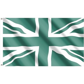 5ft x 3ft Great Britain Union Jack UK Green National Flag Sporting Events Pub BBQ Decorations For Rugby Football Sports World Cup 2023 Banner Fan Support Table Cover