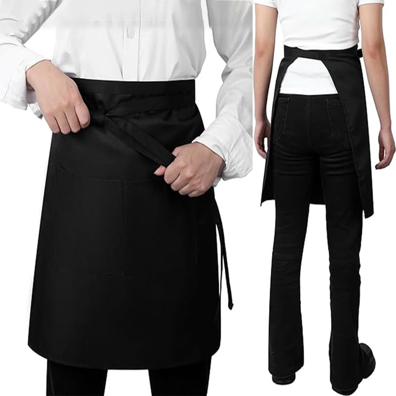 YIBOOOM Cafe Apron, Sommelier Apron, Apron, Bib, Restaurant, Unisex, Kitchen,