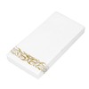 40PCS Gold Napkins Gold Trim Linen Hand Feel Gold Napkins