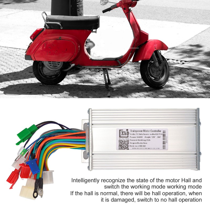 72V/84V 500W Electric Bicycle Dual Mode Controller 12 Tube Brushless
