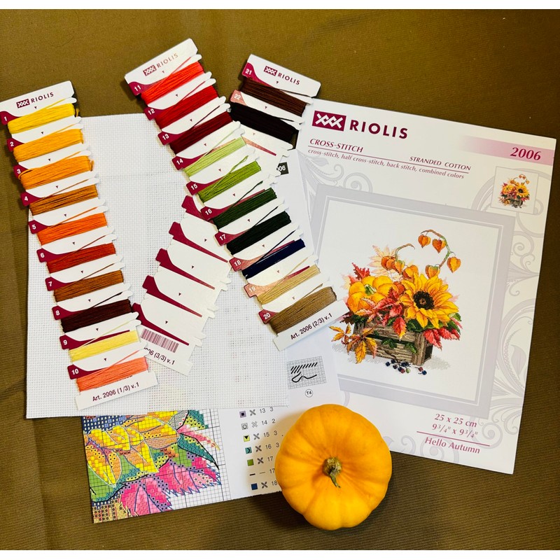 Riolis Cross Stitch Kit Hello Autumn Counted Pattern 25 x