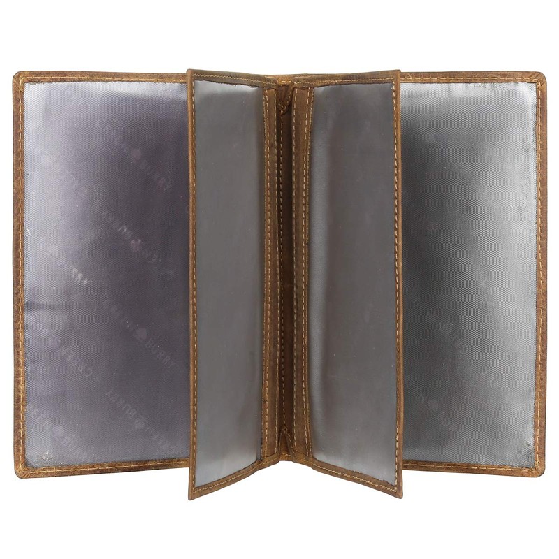 Greenburry Vintage Huntsman Trophy Leather ID Folder Document Folder Hunting