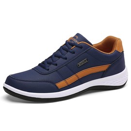 LASUDRAA Zapatos Casuales Hombre Tenis Zapatos Piel Vestir Sneaker de Moda cómodo Caminar para Hombre Mocasines
