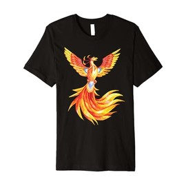 Phoenix Mythical Rebirth Rising Born Again Phoenix Firebird Premium T-Shirt