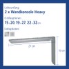 Heavy Duty Bracket/Holder / 2 Colours / 3 Sizes (2),