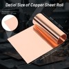 99.99% Pure Copper Foil for Crafts, 0.004''x4''x79''(0.1MM x 0.1M x