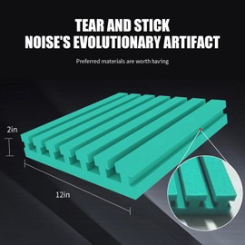 50Pack Sound Proof Foam Panels for Walls 2" X 12" X 12" Acoustic Foam Panels High Desnsity Studio Soundproofing Fire Resistant & Noise Absorbing for Studio, Office, Home (Blue)