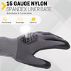 FURWEY Safety Work Gloves,16 Pairs Micro-Foam Nitrile Coated Glove for