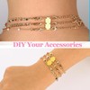 18K Gold Necklace Separator for Layering Lightweight Necklace Stacker Detangler
