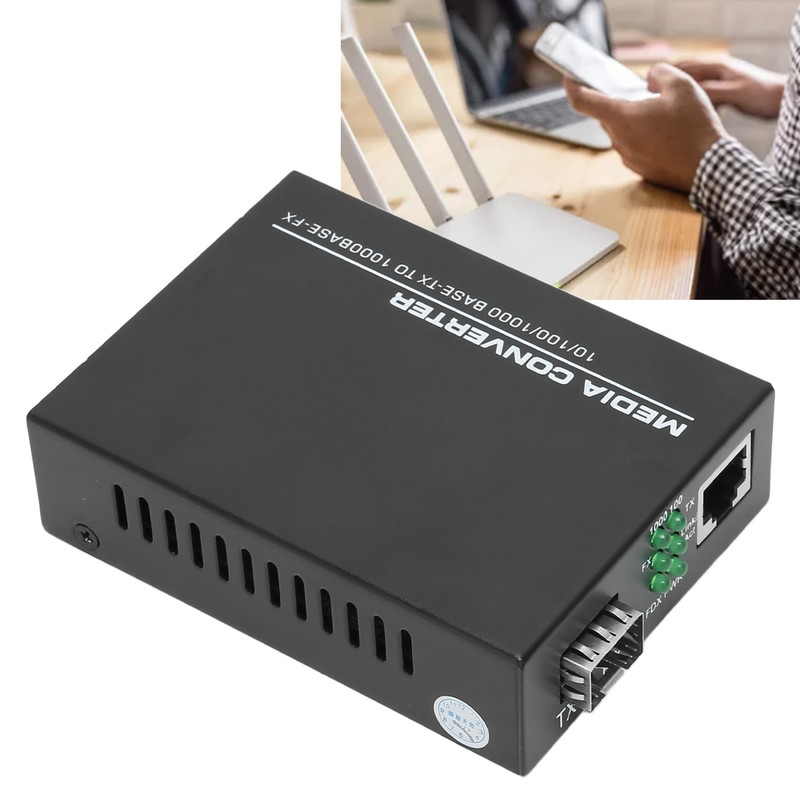 Media Converter Gigabit SFP to RJ45 10 100 1000Base TX