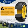 MaxAuto 9x3.50-4 Flat Free Lawn Mower Tires, 9x3 50 4