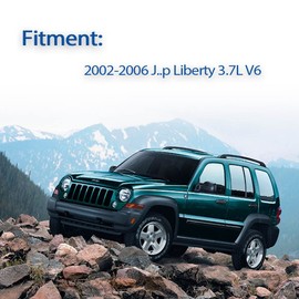 GDO Power Steering Pump with Reservoir 20-64610 compatible for 2002 2003 2004 2005 2006 J.p Liberty 3.7L V6 New Power Assist Pump with Reservoir Replace OE-Quality 96-64610