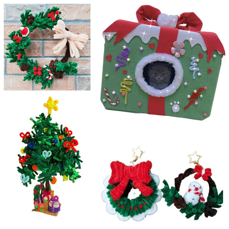 Orange Chenille Stems Pipe Cleaners, 12 Inch Colored Pipe Cleaners