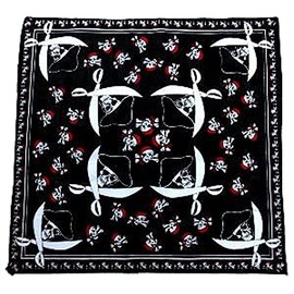 Topkids Accessories Biker Bandana Headband, Alternative Clothing, Mens Handkerchiefs, Motorbike Accessories, Face Mask, Goth gifts, Shemagh Scarf Men, Skull Mask (Pirate Skulls)