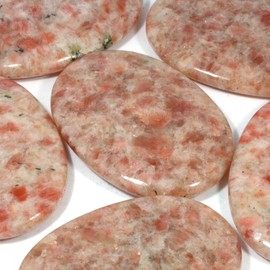 CrystalAge Sunstone Palm Stone ~70x50mm