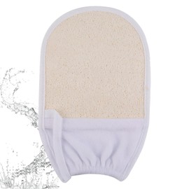 Loofah Mitt Exfoliating Mitt Glove, Bath and Body exfoliating Glove, Scrubs Away Ingrown Hair and Dead Skin exfoliating Body Scrub for Shower, Spa and Massage Cell Remover Loofah