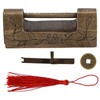 Chinese Antique Lock Retro Classic Pattern Design Bronze Brass Material