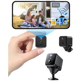 LuminiCam 4G LTE Cellular Security Camera –2K HD No Wi-Fi Needed Wireless Indoor Cameras with SIM Card, Night Vision, AI Motion Detection, Battery Powered for Cabin, RV, Barn,Off-Grid Use