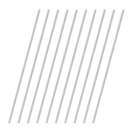 M METERXITY 10-Pack Fully Threaded Rod, M3x190mm 304 Stainless Steel Right Hand Thread Bar Studs for Furniture Anchor Bolts/Clamps/U-Bolts, Metric Threaded Screw