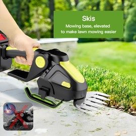 LOWEWE Cordless Hedge Trimmer-24V Electric Shrub Trimmer Grass Shears Handheld Grass Cutter
