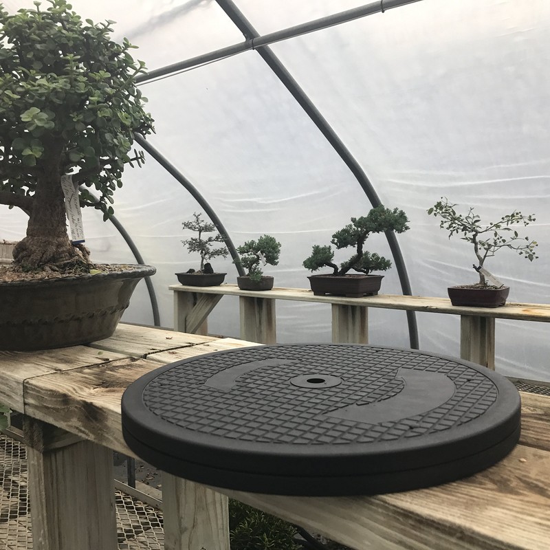 Mighty Mini Bonsai Tree Turntable 12.5" Base Stainless Steel Ball
