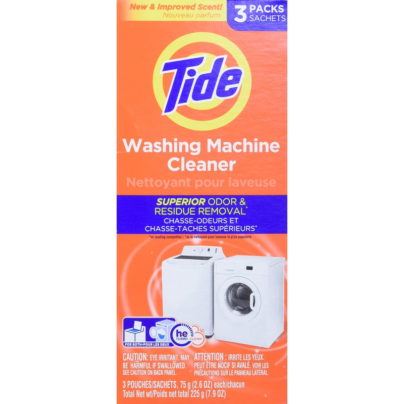 Tide Washing Machine Cleaner, Washer Machine Cleaner, Front & Top