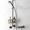 Metaltex 401102000 Origin Lava Shower Rail Storage Basket 29 x