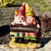 Darthome Gnome Couple Ornament 25cm Grow Old With Me Resin